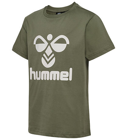 Hummel Stuttermabolur - hmlTres - Olivine