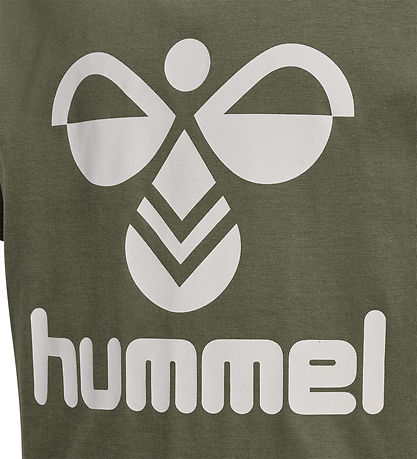 Hummel Stuttermabolur - hmlTres - Olivine