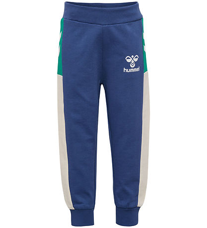 Hummel Sweatpants - hmlSkylan Ajust midjebyxor - sant Marinblå
