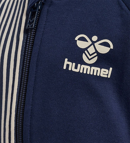 Hummel Cardigan - hml Stripy Zip jakki - Black Iris