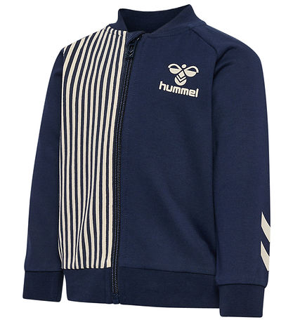 Hummel Cardigan - hml Stripy Zip jakki - Black Iris
