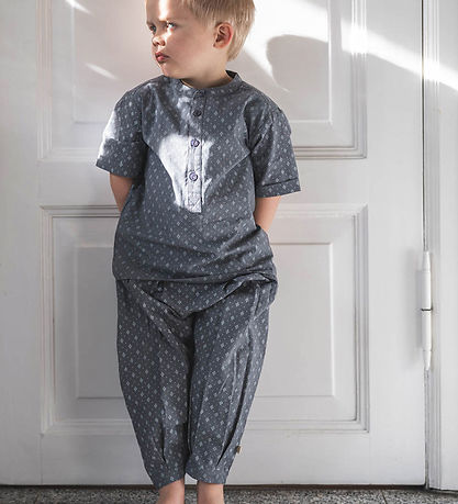 That's Mine Trousers - Robbie - Brilliant Blue w. Print