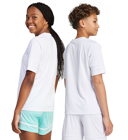 adidas Performance Stuttermabolur - SQUA25 JSY Y - Hvítt/Svart