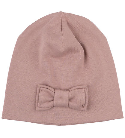 Mikk-Line Beanie - 2-layer - Woodrose w. Bow