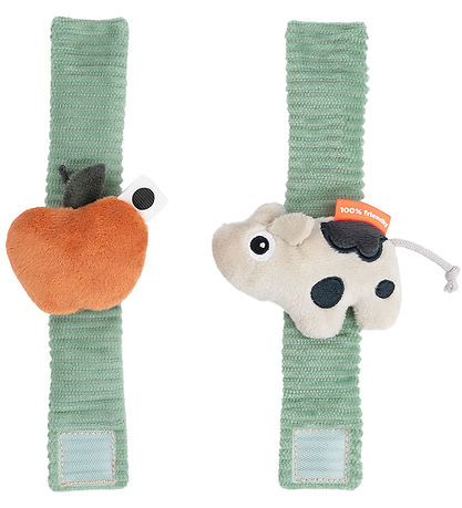 Done by Deer Handledsskallerset - 2-pack - Dotti - Grön