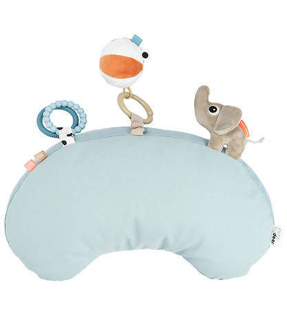 Done by Deer Cushion w. Activity Toy - Playground - Blue
