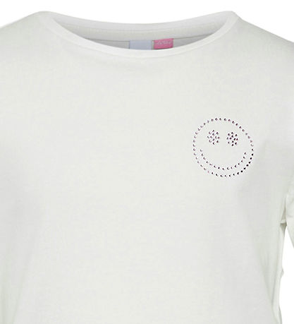 Vero Moda Girl Stuttermabolur - VmLilo - Snow White/Smiley
