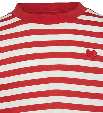 Vero Moda Girl Bluse - VmLeila - Snow White/Fiery Red