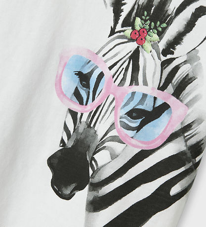 Name It Stuttermabolur - NmfVotea - Bright White/Zebra