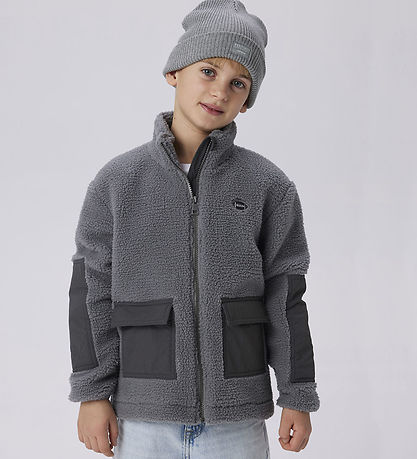 Name It Fleece Jacket - NkmMonico - Teddy - Mockingbird