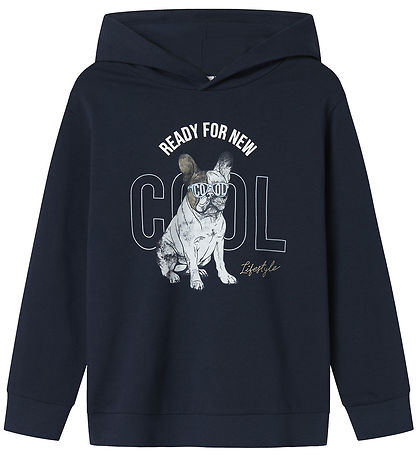 Name It Kapuzenpullover - NkmBedog - Navy Blazer m. Print
