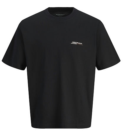Jack & Jones Stuttermabolur - JorIslington - Svart M. Prentað