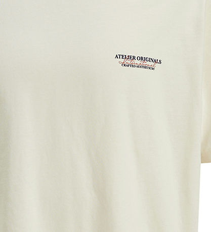 Jack & Jones T-shirt - JorIslington - Antique White w. Print