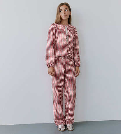 Sofie Schnoor Trousers - Abigailesy High Waist - Red