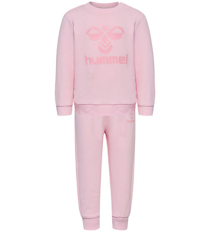 Hummel Set - hmlArine Crewsuit - Pink-A-Boo