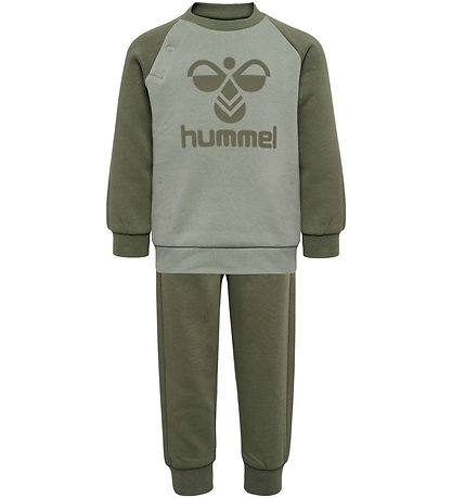 Hummel Set - hmlHumming Crewsuit - Olivine