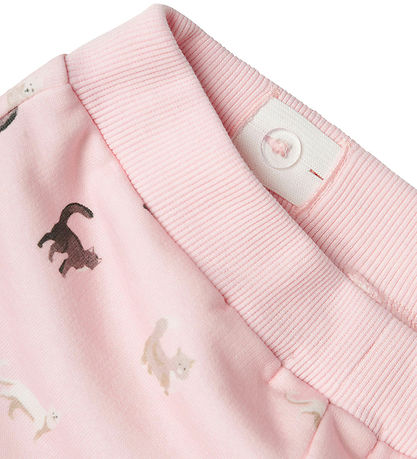 Name It Sweatpants - NmfBrigitta - Ballerina/Melange w. Cats