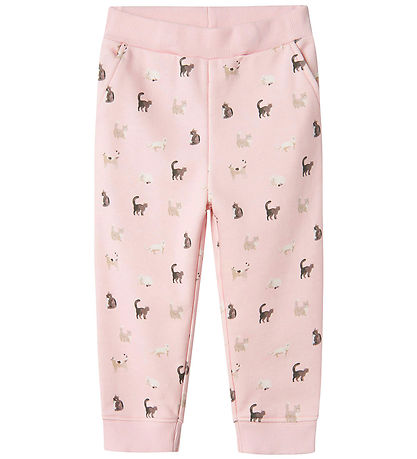 Name It Sweatpants - NmfBrigitta - Ballerina/Melange w. Cats