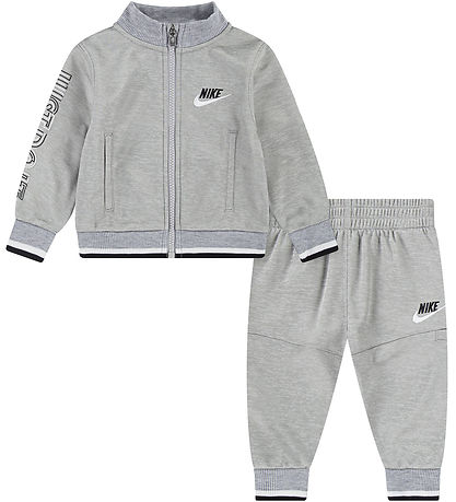 Nike Träningsset - Cardigan/Byxor - Light Rök Grey Heather