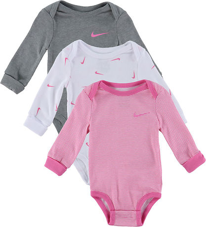 Nike Samfella L/æ - 3 Pakki - Hvítur/fjörugur Bleikt
