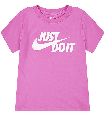 Nike Stuttermabolur - Fjörugur Bleikt