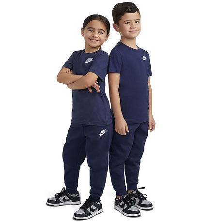 Nike Stuttermabolur - Midnight Dökkblátt