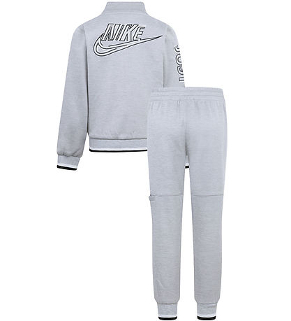 Nike Träningsset - Cardigan/Byxor - Light Rök Grey Heather