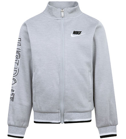 Nike Träningsset - Cardigan/Byxor - Light Rök Grey Heather