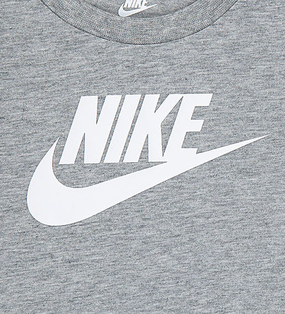 Nike Stuttermabolur - Dark Grey Heather