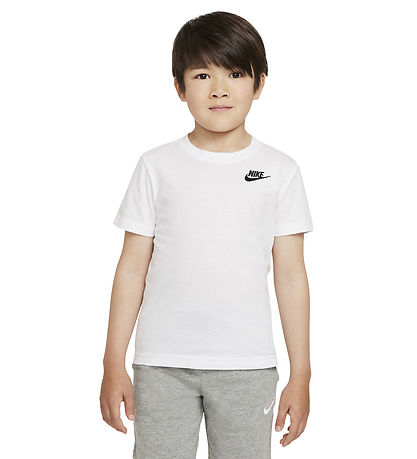 Nike Stuttermabolur - Hvítt