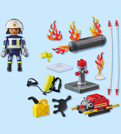 Playmobil Action Heroes - Firefighter w. Water Pump - 71826 - 4