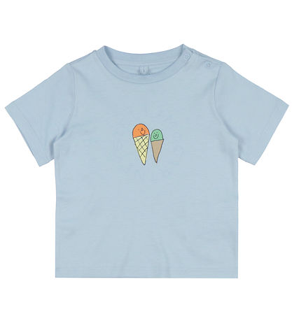Stella McCartney Kids Stuttermabolur - Light Blue