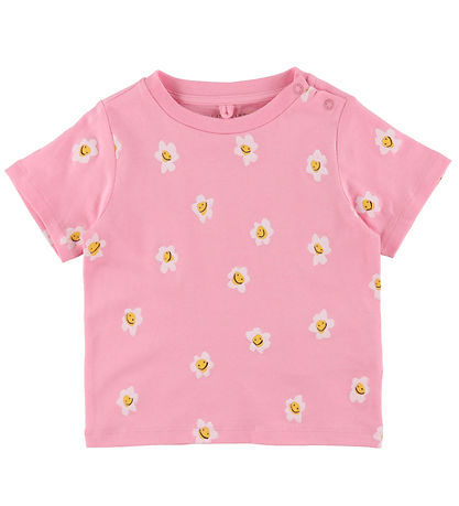 Stella McCartney Kids Stuttermabolur - Bleikt/Marglitt