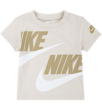 Nike Stuttbuxnasett - Stuttermabolur/Stuttbuxur - Fallhlíf Drapp