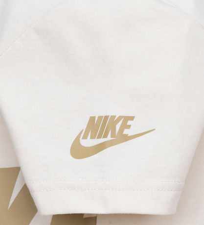 Nike Stuttbuxnasett - Stuttermabolur/Stuttbuxur - Fallhlíf Drapp