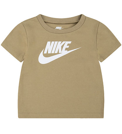 Nike Stuttbuxnasett - Stuttermabolur/Stuttbuxur - Fallhlíf Drapp