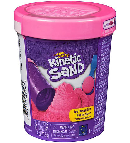 Kinetic Sand Strand sett - 113 grömm - Ice Cream Túpa - Bleikt