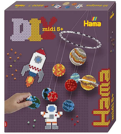 Hama Midi Bead Set - 2500 pcs - Space Baby Mobile