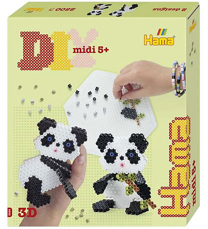 Hama Midi Bead Set - 3D - 2500 pcs - Panda