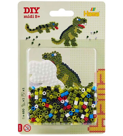 Hama Midi Bead Set - 450 pcs - Dino