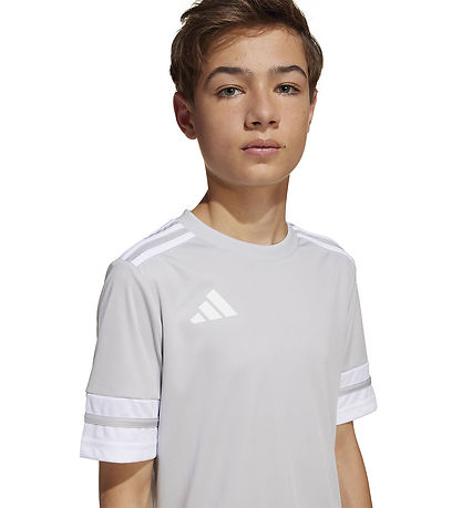adidas Performance Stuttermabolur - SQUA25 JSY Y - Tmlggr/White
