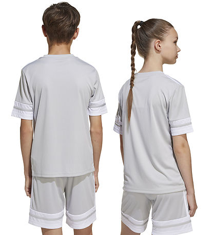 adidas Performance Stuttermabolur - SQUA25 JSY Y - Tmlggr/White