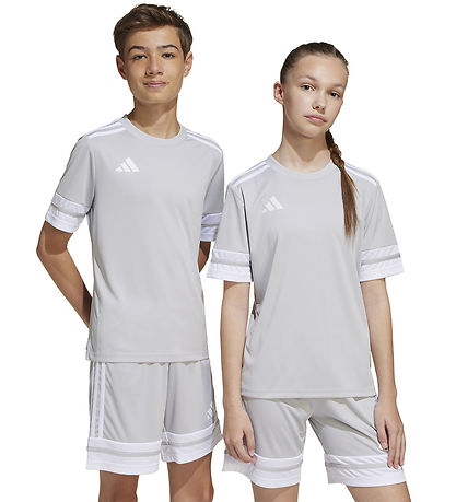 adidas Performance Stuttermabolur - SQUA25 JSY Y - Tmlggr/White