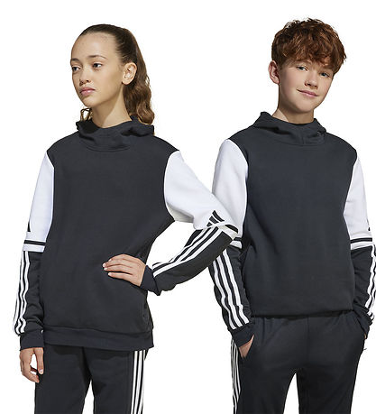 adidas Performance Hettupeysa - SQ25 SW hetta - Black/White