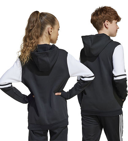 adidas Performance Hettupeysa - SQ25 SW hetta - Black/White