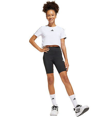 adidas Performance Shorts Set - JG TR-ES 3S - White/Black