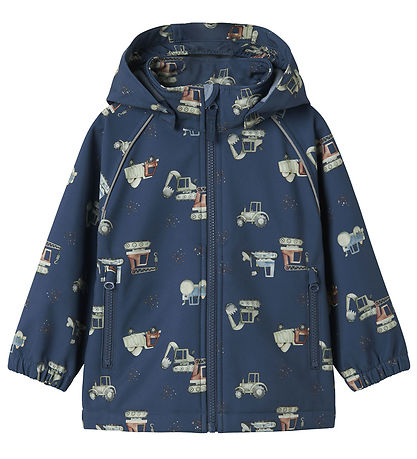 Name It Softshell Jacket w. Fleece - NmmAlfa08 - Sargasso Sea/Wo