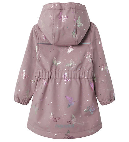 Name It Softshelljacka m. Fleece - NmfAlfa08 - Elderberry/SMÖR