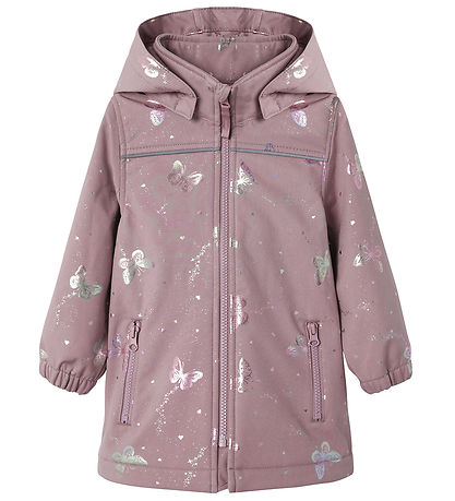 Name It Softshelljacka m. Fleece - NmfAlfa08 - Elderberry/SMÖR