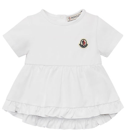 Moncler Sett - Stuttermabolur/Stuttbuxur - Hvítt/Bleikt